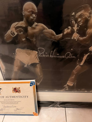 Autographed Rubin "Hurricane" Carter Frame (with COA)