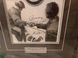 Autographed Bobby Hull & Guy Lafleur 1976 Team Canada Frame