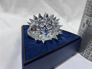 Swarovski Crystal 7630 070 Large Hedgehog without Whiskers, 2.75" wide