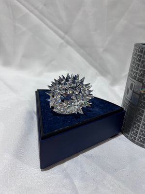 Swarovski Crystal 7630 070 Large Hedgehog without Whiskers, 2.75" wide