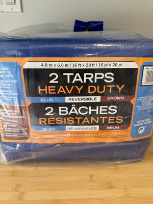 BRAND NEW 2 Heavy Duty Tarps | 16ft x 20ft