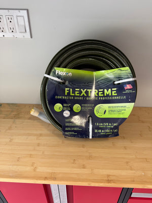 BRAND NEW Flexon Flextreme Contractor Grade Hose, 100ft length + 5/8 in diameter)
