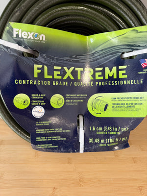 BRAND NEW Flexon Flextreme Contractor Grade Hose, 100ft length + 5/8 in diameter)