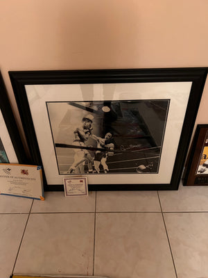 Autographed Carmen Basilio Frame (with COA)