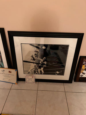 Autographed Carmen Basilio Frame (with COA)