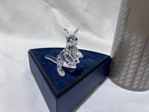 Swarovski Crystal 181756 Kangaroo with Baby Joey