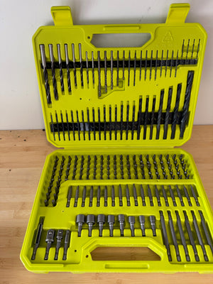 Like New Ryobi Drill and Driver Bit Set, 195pc
