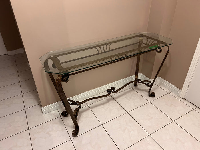 Glass Console Table
