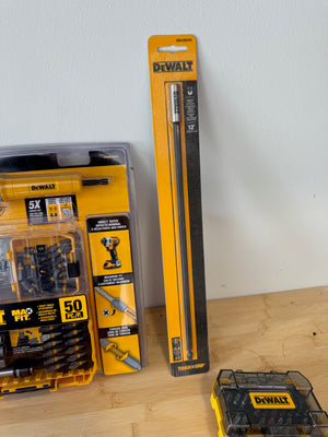BRAND NEW & LIKE NEW Dewalt Accessories Lot
