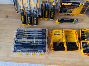 BRAND NEW & LIKE NEW Dewalt Accessories Lot