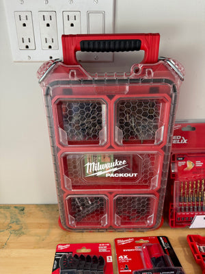 BRAND NEW & LIKE NEW Milwaukee Accessories Lot (*includes a BRAND NEW M12 XC 6.0 Battery)