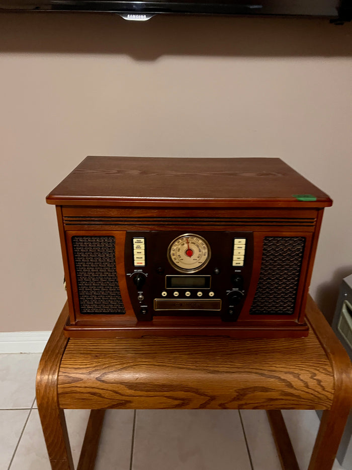 Innovative Technology ITVS-750 Mahogany 5-in-1 Turntable Record Player