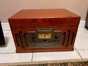 Crosley CR704C-PA Musician Turntable with Radio, CD Player, Cassette and Aux