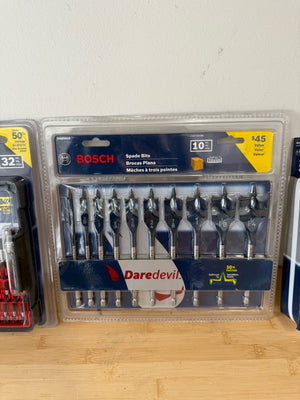 BRAND NEW Bosch Accessories Lot (*includes brand new rotary hammer core bit retail $200 alone)