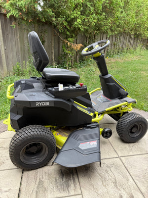 Ryobi RM480e 48V 38-inch 75 Ah Cordless Battery Riding Lawn Mower | *LESS THAN 1 YEAR OLD (*RETAIL $4,400)