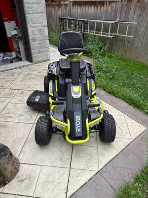 Ryobi RM480e 48V 38-inch 75 Ah Cordless Battery Riding Lawn Mower | *LESS THAN 1 YEAR OLD (*RETAIL $4,400)