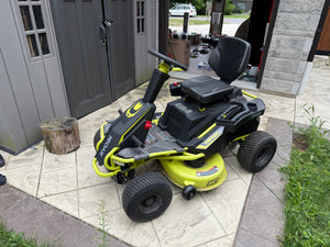 Ryobi RM480e 48V 38-inch 75 Ah Cordless Battery Riding Lawn Mower | *LESS THAN 1 YEAR OLD (*RETAIL $4,400)