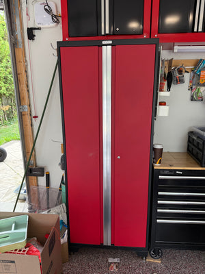 NewAge Products Bold Series Red Steel Garage Single Multi-Use Locker