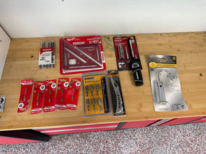 BRAND NEW Small DeWalt, Milwaukee and more Bits and Accessories Lot