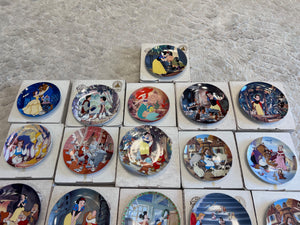 26 Disney Collector Plates Lot, in Original Boxes with Certificates