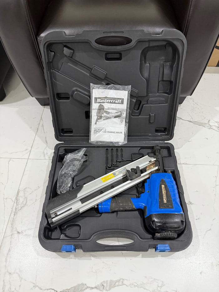 Mastercraft 058-8434-4 Air-Powered Clipped-Head Framing Nailer