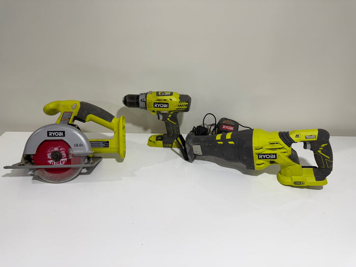 Ryobi Tool Lot, Charger Included but NO Batteries