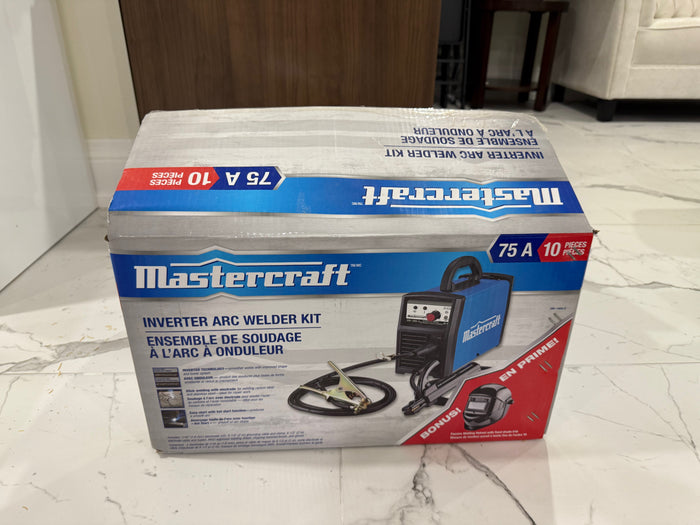 BRAND NEW Mastercraft 10pc Inverter Arc Welder Kit with Bonus Helmet