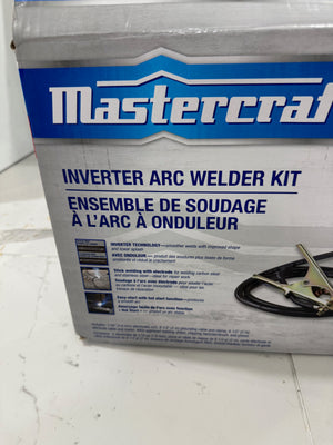 BRAND NEW Mastercraft 10pc Inverter Arc Welder Kit with Bonus Helmet