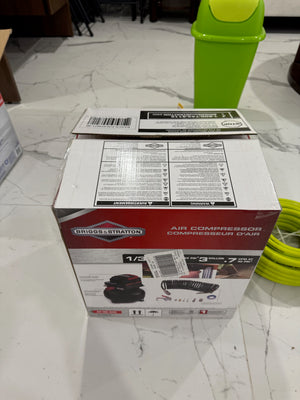 BRAND NEW Briggs & Stratton 3 Gallon 1/3HP Air Compressor