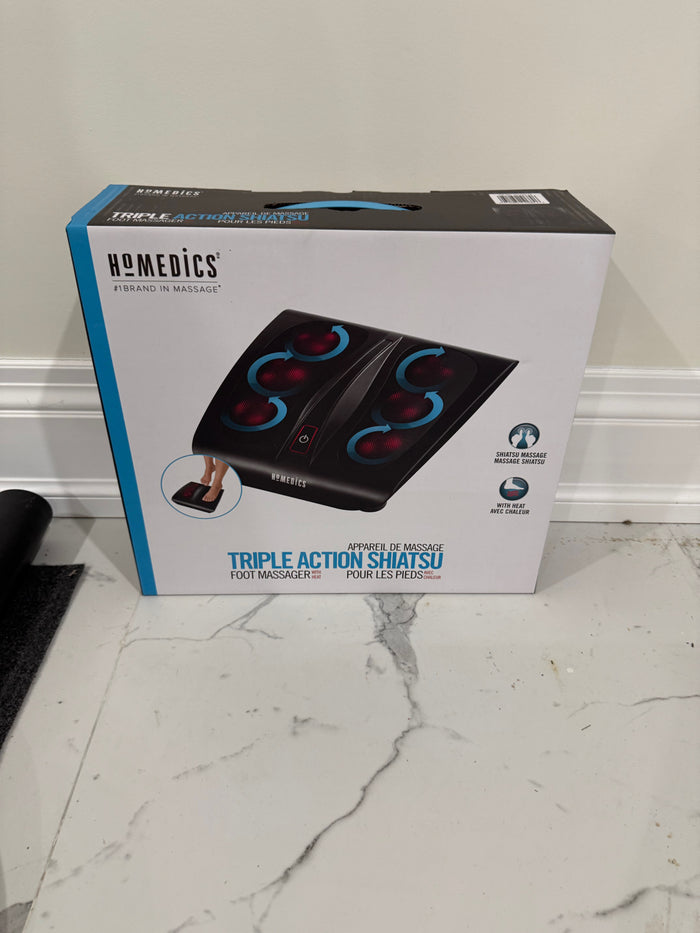BRAND NEW Homedics Triple Action Shiatsu Foot Massager