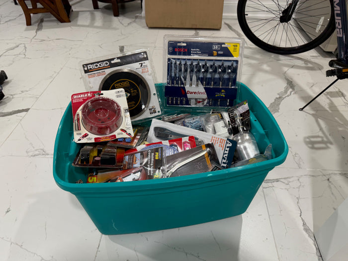 BRAND NEW Lot of Tools, Accessories and more (everything in bin)