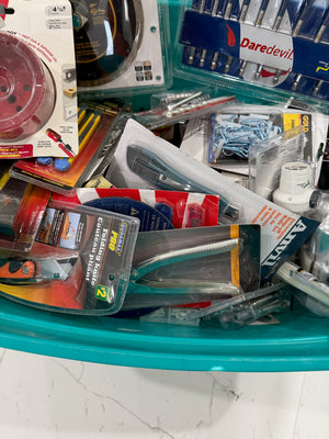 BRAND NEW Lot of Tools, Accessories and more (everything in bin)
