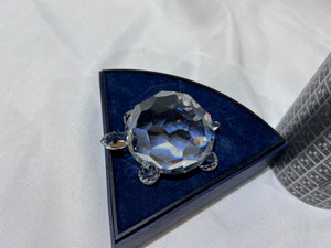 Swarovski Crystal 7632 NR 75 King Turtle, 3" wide