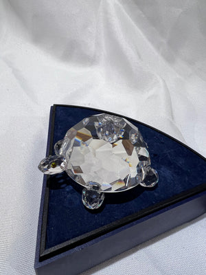 Swarovski Crystal 7632 NR 75 King Turtle, 3" wide