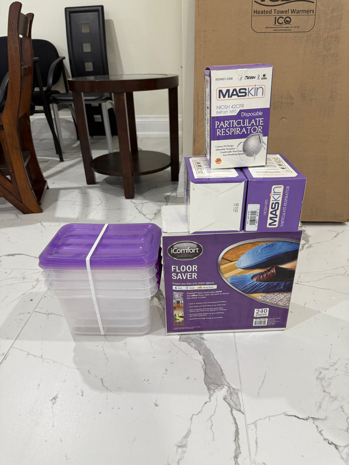 BRAND NEW Shoe Covers and Particulate Respirators Lot