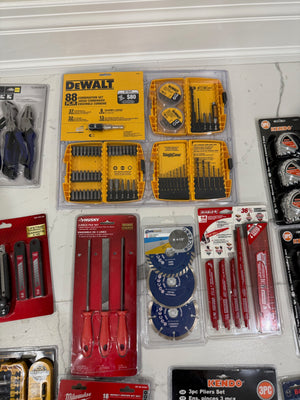 BRAND NEW DeWalt, Milwaukee, Husky, Bosch and more | Tools, Bits and Accessories Lot