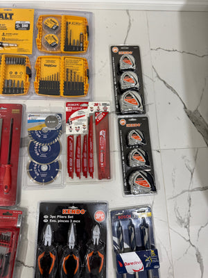 BRAND NEW DeWalt, Milwaukee, Husky, Bosch and more | Tools, Bits and Accessories Lot