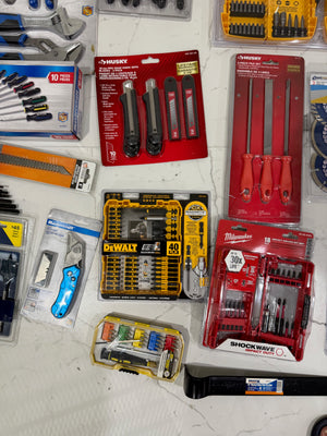 BRAND NEW DeWalt, Milwaukee, Husky, Bosch and more | Tools, Bits and Accessories Lot