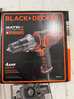 BRAND NEW BLACK+DECKER Matrix Corder Drill/Driver with 2 BRAND NEW Attachments
