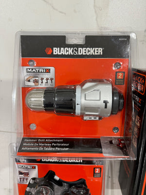 BRAND NEW BLACK+DECKER Matrix Corder Drill/Driver with 2 BRAND NEW Attachments