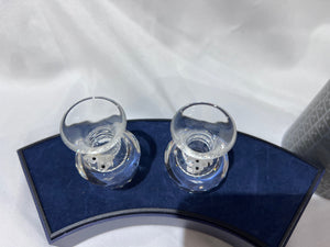 Swarovski Crystal 7511 NR 070 Pair of Vase with Flowers, 2.75" high