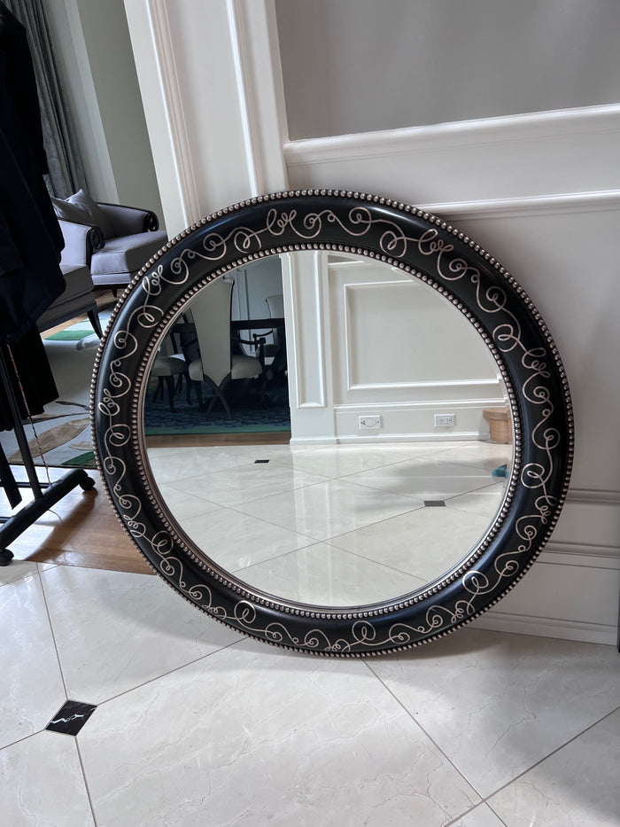 The Bombay Company Round Baroque Mirror