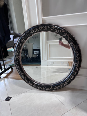 The Bombay Company Round Baroque Mirror