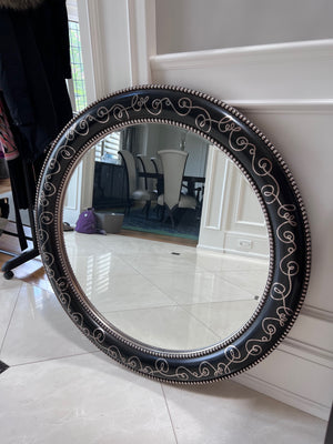 The Bombay Company Round Baroque Mirror
