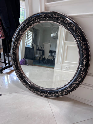 The Bombay Company Round Baroque Mirror
