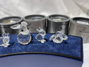 Swarovski Crystal 6 Rabbits Lot