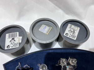 Swarovski Crystal 3 Penguins Lot