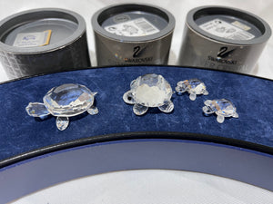 Swarovski Crystal 4 Small Turtles Lot