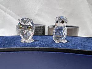Swarovski Crystal 2 Owls Lot