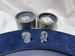 Swarovski Crystal 2 Owls Lot